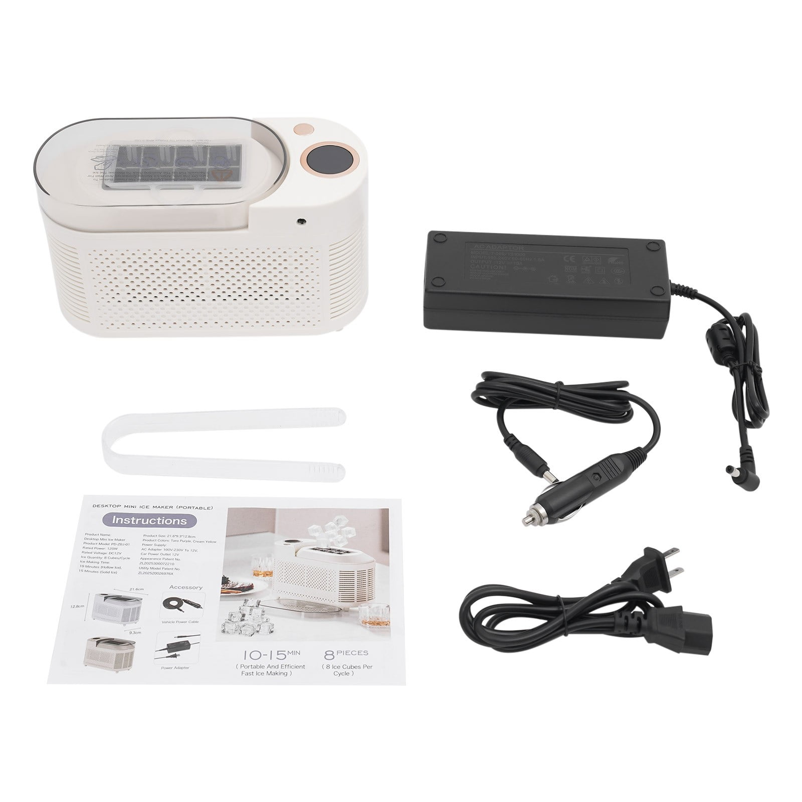 Ice Maker Portable Compact Ice Cube Making Machine Countertop Ice Maker for Car Travel