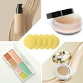 thumbnail image 3 of Unique Bargains 5 Pcs Gourd Shape Face Makeup Sponge for Travel Light Yellow, 3 of 5