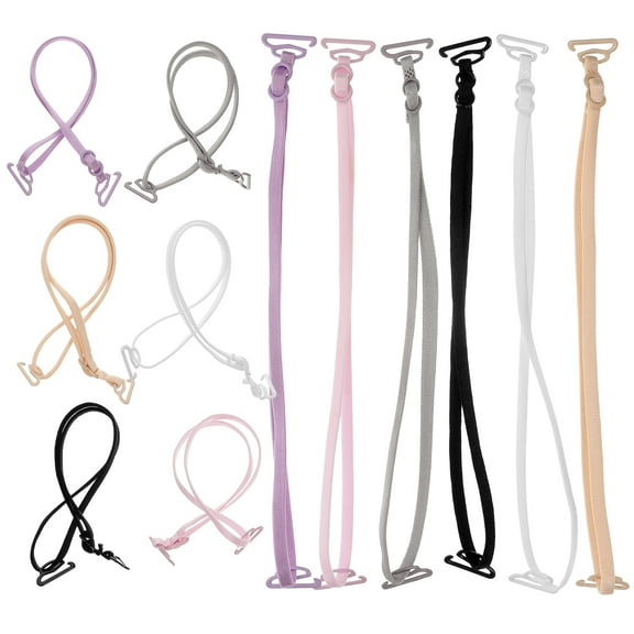 6 Pairs Invisible Underwear Straps Strap Holders Bra Strap Hook Bras Lace Halter Nonslip Bra Straps Women's Miss