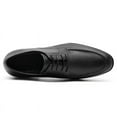 thumbnail image 6 of CMR CHAMARIPA Hidden Heel Shoes Mens - Black Derby Mens Shoes That Add Height 6CM / 2.36 Inches, 6 of 10