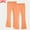 Orange-08, variant on Sentuca 2PC Girls Flare Leggings Cute Kids Bell Bottom with Elastic Waist Cotton Bootcut Yoga Pants Trendy Clothes