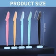 thumbnail image 2 of 40 Pcs Multicolor Eyebrow & Face Razors Dermaplaning Tool Women s Facial Hair Remover with Safety Cover & Non-Slip Handle, 2 of 5