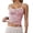 A-Red256, variant on Womens Tank Tops Spaghetti Straps Scoop Neck Loungewear Tops Slim Fit Horizontal Stripe Contrast Trim Fitted Cami Tops