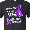 thumbnail image 4 of Inktastic Alzheimer's Awareness Find a Cure for my Papa T-Shirt, 4 of 5