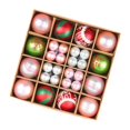 thumbnail image 4 of Juego de 40 adornos de Bolas de Navidad BLESIY colgantes con dijes Estilo E, 4 of 8