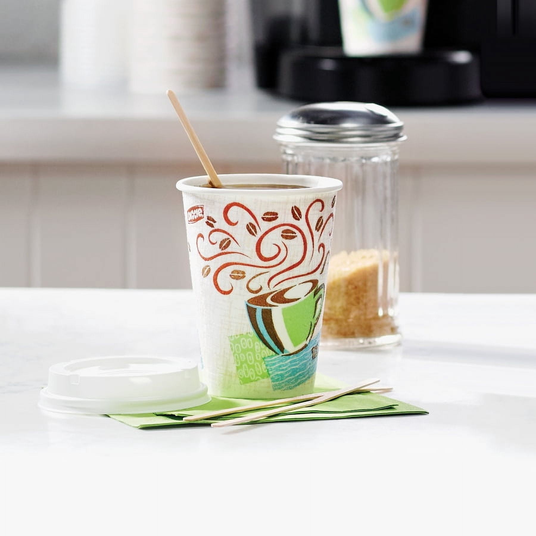 Dixie Perfectouch Insulated Paper Hot Coffee Cups By Gp Pro - 25 / Pack - 12 Fl Oz - 20 / Carton - Paper - Hot Drink