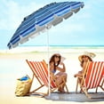 thumbnail image 3 of Costway 8 FT Beach Umbrella Outdoor Tilt Sunshade Sand Anchor W/Carry Bag, 3 of 10