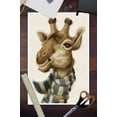 thumbnail image 3 of Giraffe with Scarf, Watercolor (12x18 Wall Art Poster, Room Decor), 3 of 3