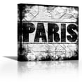 thumbnail image 1 of Paris Metro - Contemporary Fine Art Giclee on Canvas Gallery Wrap - wall décor - Art painting - 27 x 27 Inch - Ready to Hang, 1 of 2