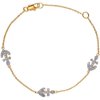 Two-Tone CZ Anchor Bracelet
