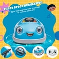 thumbnail image 5 of 12V Electric Ride on Kids Bumper Car w/Remote Control,360 Degree Spin,Push Rod Rocker Horse Function,3-Speeds Babies & Toddlers Bumping Car Ride on Toy Gift for 1-4 Years Children- Blue, 5 of 8