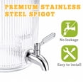 thumbnail image 6 of Topsome Drink Dispenser 1 Gallon with Stand, Glass Beverage Dispenser with Leakproof Spigot for Parties, Wide Mouth Water Dispenser for Lemonade, Juice, Tea, Laundry Detergent, 6 of 8