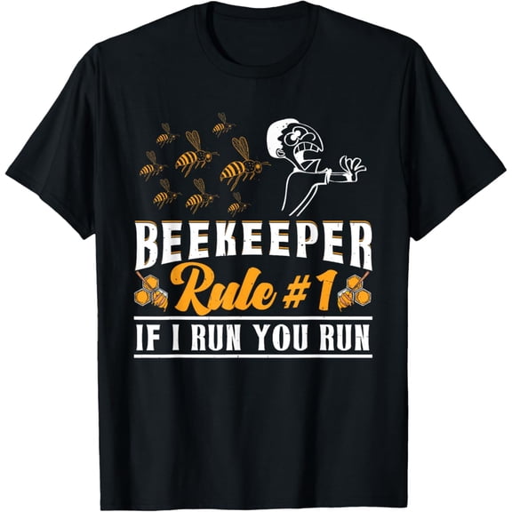 Sam Soft Beekeeper Rule 1 If I Run You Run, Bee Lover, Beekeeping T-Shirt, Gift For Friend, Full Size S-5Xl