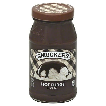 - (3 Pack) Smucker Hot Fudge Spoonable Ice Cream Topping, 11.75oz