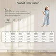 thumbnail image 6 of inlzdz Girls Sparkly Jumpsuit Ruffle Cap Sleeve Belted Wide Leg Romper Dressy Casual One Piece Outfits Red 8, 6 of 6