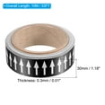 thumbnail image 2 of Unique Bargains Flow Arrow Tape, Polyethylene Pipe Marking Sticker, 1.2 inch x 33 ft, Black/White, 2 of 4