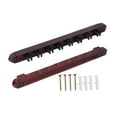 thumbnail image 4 of koolsoo Billiard Pool Cue Rack Wood Wall Mount for Billiards Clubs Game Room Players Dark Red, 4 of 9