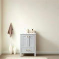 thumbnail image 5 of Shannon 24" Single Sink Bathroom Vanity White Stone Top in Gray No Mirror, 5 of 9