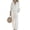 White, variant on Bbyeadc 2 Piece Linen Sets for Women Long Sleeve Collared Button Down Shirt Drawstring Wide Leg Pants Summer Spring Travel Sets,Gray (M)