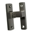 thumbnail image 3 of Pestillo de puerta de Pestillo de bloqueo con tornillos de fijación Hardware resistente Pestillo abatible Cerradura de puerta de seguridad Gris, 3 of 8