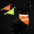 thumbnail image 4 of DYstyle Small Teacup Pet Dog Reflective Handkerchiefs Bib Accessories Bandana Fluorescent Velcro Luminous Dog Lightweight Saliva Pet Scarf, 4 of 4