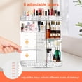 thumbnail image 3 of Organizador de maquillaje VikerT 360 giratorio con soporte para brochas transparente, 3 of 7