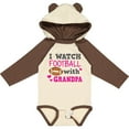 thumbnail image 3 of Inktastic I Watch Football with My Grandpa Girls Long Sleeve Baby Bodysuit, 3 of 5
