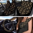 thumbnail image 2 of Jeiento Sun Moon Star Car Seat Cover Full Set 12 Pieces, with Steering Wheel Cover Seatbelt Shoulder Pad Coasters Garbage Bins Keychain Air Vent Storage Pouch Universal Fit for Most Cars SUV Sedan, 2 of 7