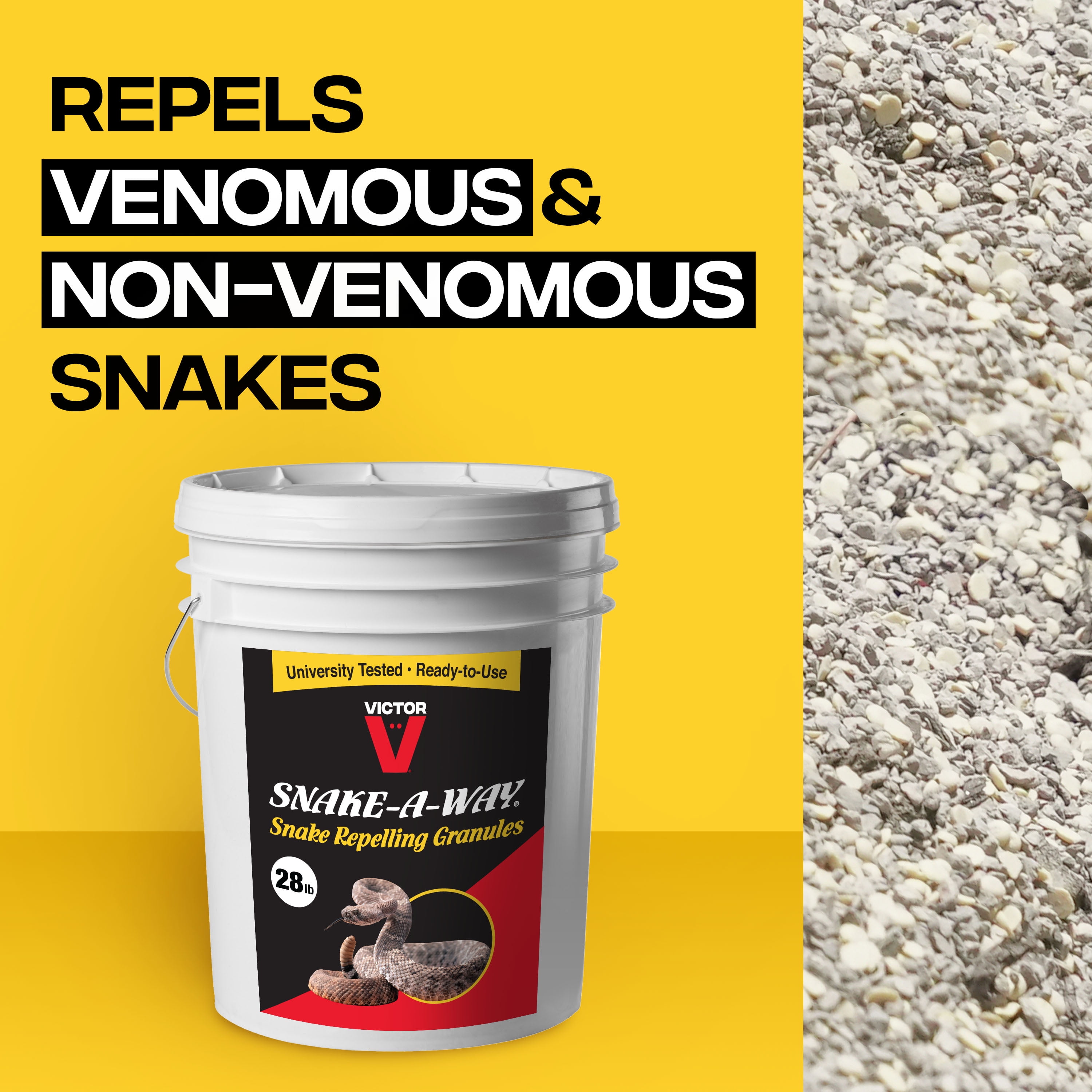 Victor Snake-A-Way Snake Repelling Granules - 28 lb. Bucket