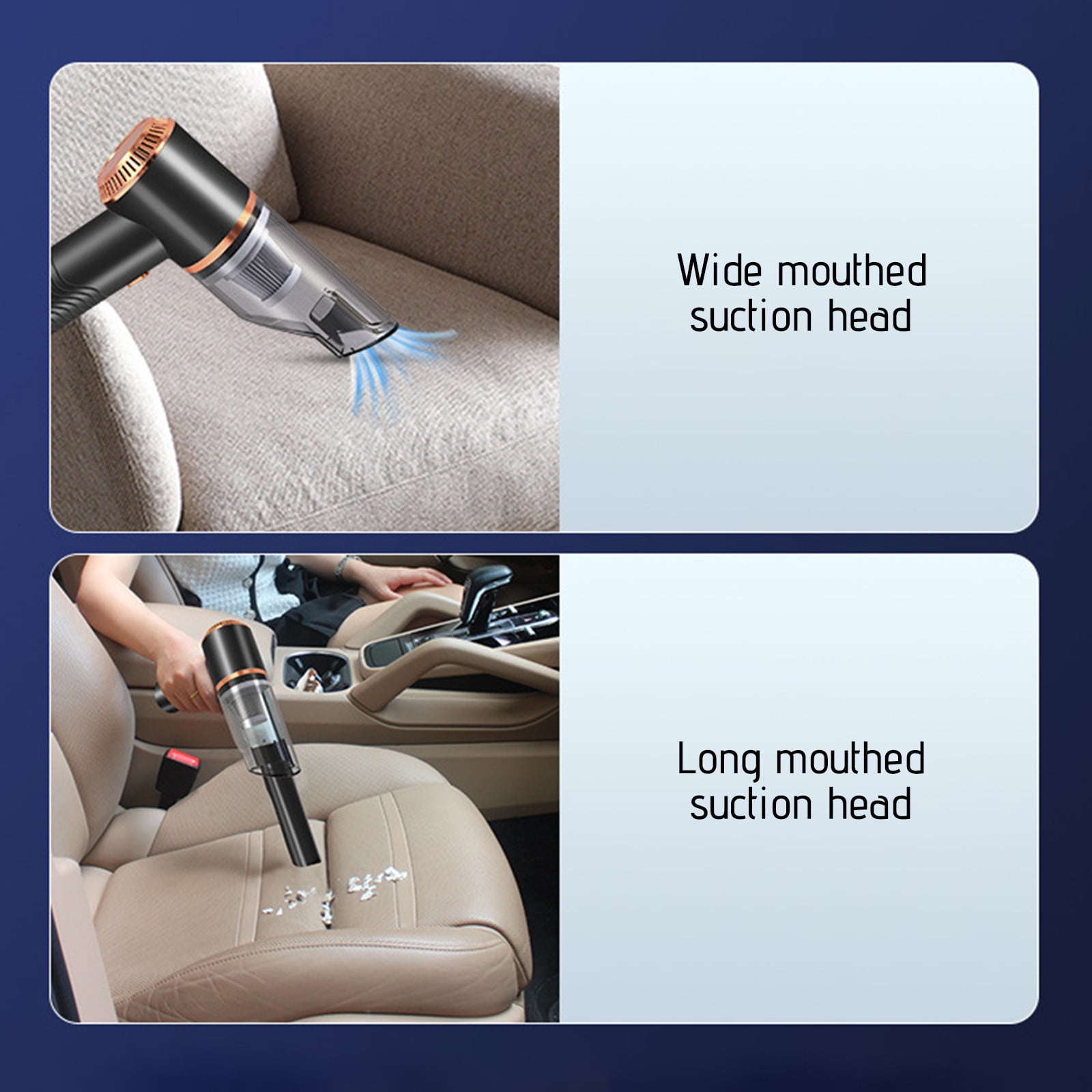 Miogawg Handheld Vacuum Cordless, Compact Home And Car Vacuum, Powerful Suction Advanced Clean Hand Vac With Extendible Crevice Tool