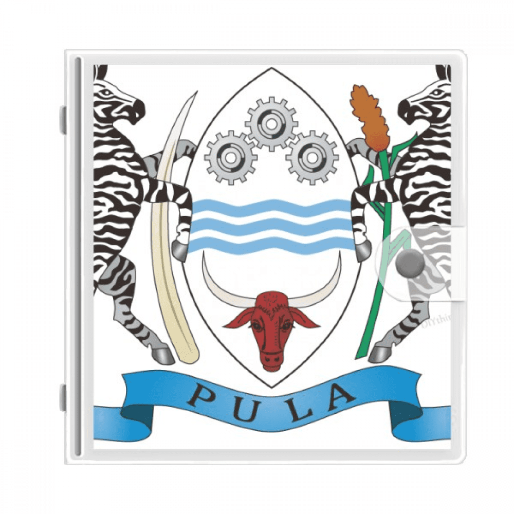 Botswana National Emblem Country Photo Album Wallet Wedding Family 4x6