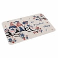 thumbnail image 2 of 4th of July Door Mat&nbsp;Indoor Outdoor Entrance,Non Slip Rug for Kitchen Bathroom Entryway Rug,Independence Day Gnomes Blue Red Star Tree Rustic Washable Doormat Floor Mat 20x31.5 Inch, 2 of 8