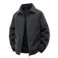 thumbnail image 2 of Ceisia Veste Chaude pour Hommes en Coton Rembourré à Col Rabattu Multi-Solide pour Cadeau Automne-Hiver, 2 of 9