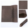 thumbnail image 5 of Unique Bargains Farmhouse Placemats Set of 6 Plastic Washable Kitchen Table Mat Brown, 5 of 6