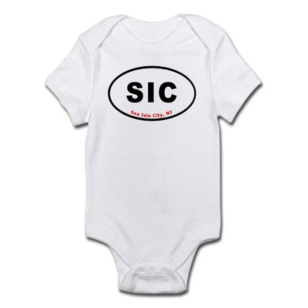 

CafePress - Sea Isle City Euro Oval Infant Bodysuit - Baby Light Bodysuit