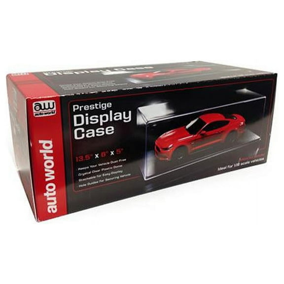 Prestige Collectible Display Show Case for 1/18 Scale Model Cars by Auto World