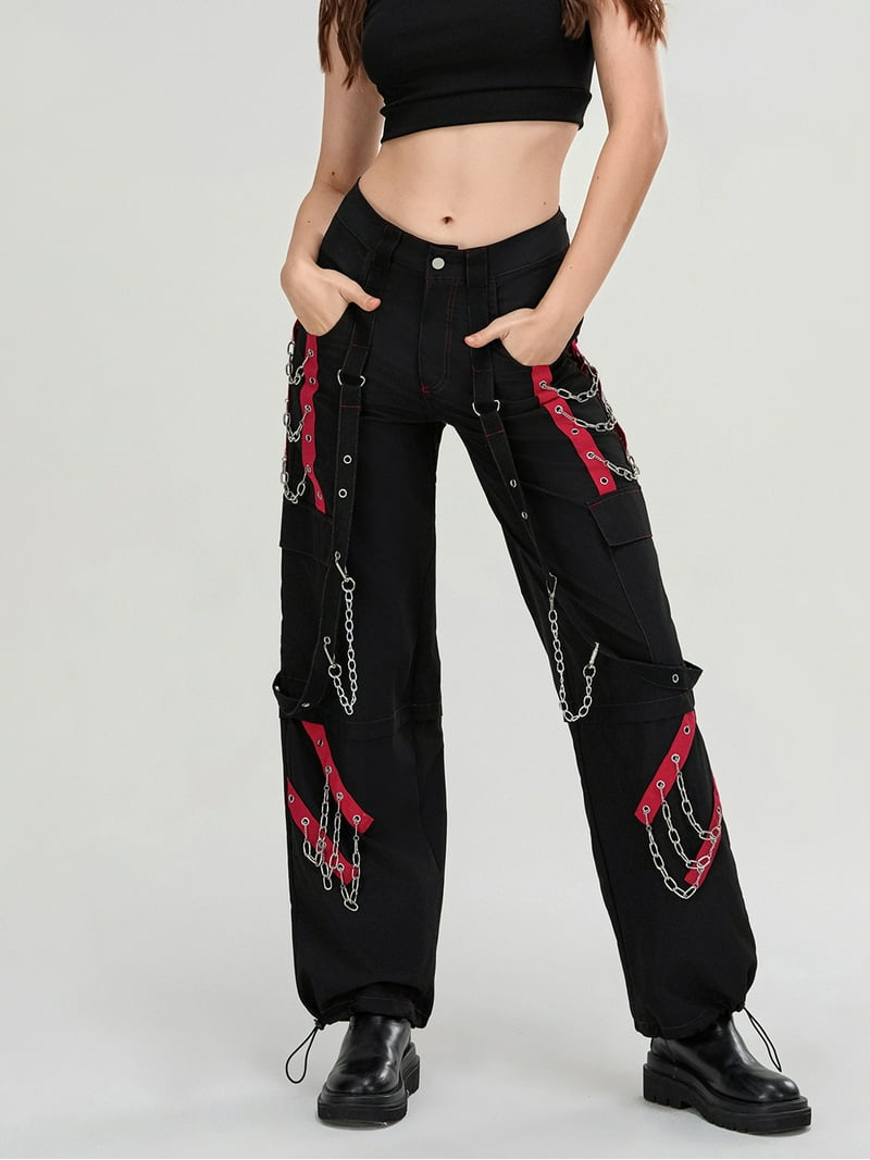 パンツ 00s RICO black cargo flared pants Y2K 00s RICO black cargo