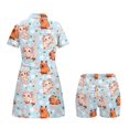 thumbnail image 4 of Psesaysky Axolotl Capybara Tennis Dress for Women Zipper Collared Golf Athletic Dresses Sleeveless with Inner Shorts&Pockets Sun Protection Workout Sport Sundress, 4 of 7