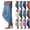 08# Blue, variant on Womens Cotton Linen Pants Summer 2026 Dressy Casual Elastic High Waisted Loose Fit Straight Wide Leg Lounge Trousers Light Gray XL