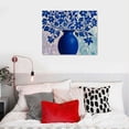 thumbnail image 5 of Orinice  Boho Abstract Wall Art Decor, Mid Century Modern Wall Prints Decor Unframed  Boho Blue Wall Poster Painting for Living Room Bedroom Kitchen Home Decor  20x16in, 5 of 6