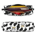 thumbnail image 2 of Fotbe Cow Pattern Leather Pencil Case, Pencil Pouch with Durable Zipper, Compact and Stylish Organizer for Stationery, Art Supplies, Travel Essentials, 2 of 7