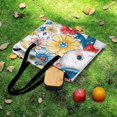 thumbnail image 6 of Patriotic Cat Flowers Fourth July Fun Outdoor Picnic Blanket, Foldable Waterproof Beach Mat, Portable Beach Blanket for Beach Camping, Hiking, Family Concerts, 6 of 8