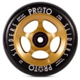 thumbnail image 1 of PROTO Slider Scooter Wheels with BUFF Core Technology Pre-Installed Bearings - Black and Gold, 1 of 1