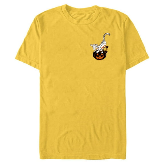 Disney Winnie the Pooh Tigger Pumpkin Halloween - Short Sleeve Blended T-Shirt for Adults - Customized-Putty Snow Heather