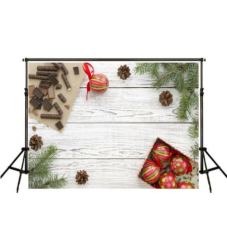 Image of GreenDecor 7x5ft Chocolates Backdrops Wood Floor Backgrounds for Children Tree Photo Photography Studio