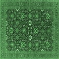 thumbnail image 1 of Ahgly Company Indoor Square Oriental Emerald Green Industrial Area Rugs, 5' Square, 1 of 4