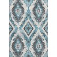 thumbnail image 2 of Addison Rugs Mayfield Premium Machine Washable Transitional Aztec Teal Rectangle Rug, 2'6" x 3'10", 2 of 7