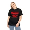 thumbnail image 3 of DJH Apparel | Warning Entering Mental Pause Funny Comical Unisex T-shirt, 3 of 4