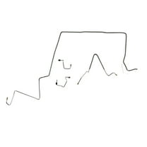 Front Brake Line Kit - Fits 87-95 Jeep Wrangler w/Non ABS - Stainless - The Stop Shop