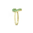 thumbnail image 2 of Gem & Harmony 3/4 Carat (Ctw) Emerald Heart Ring in 10K Yellow Gold for Women, 2 of 6